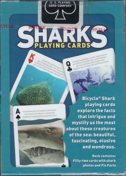 Sharks Blue [Bicycle] by Bicycle – tuck box back