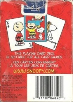 Peanuts (International Tuck & Seal) by International Playing Card Company ltd – tuck box back