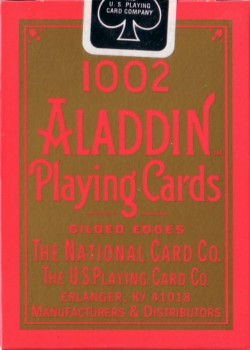 Aladdin 1002 Red by USPCC – tuck box back