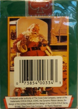 Coca Cola Santa Claus [Green] by USPCC – tuck box back