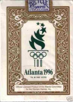 Olympics Atlanta 1996 Gold [Bicycle] by Atlanta Committee for the Olympic Games – tuck box back