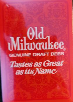Old Milwaukee  no boarder cards - Deck Front