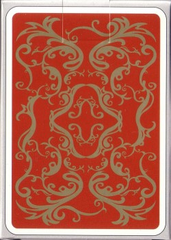 Anglo - Jumbo Index Rug Deck (Gold On Red) by Offason – tuck box back
