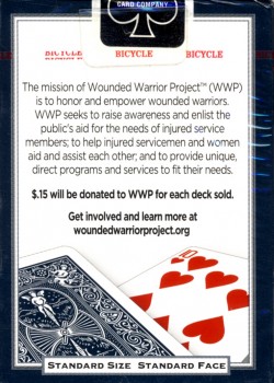 Wounded Warrior Project [Bicycle] by USPCC – tuck box back