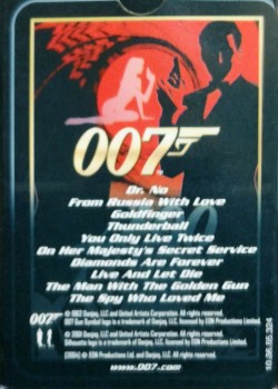 007 Films 1-10 [Version 2] by Cartamundi – tuck box back