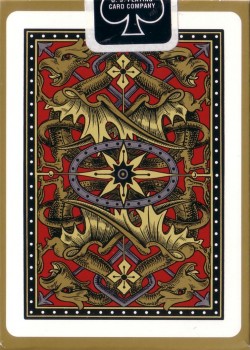 Dragon Back Gold [Bicycle] by USPCC – tuck box back
