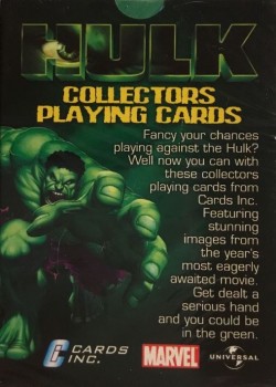 Hulk Movie (2003) by Marvel/Universal Studios – tuck box back