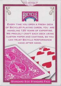 Standard Fuchsia [Bicycle] Erlanger 2010 by USPCC – tuck box back