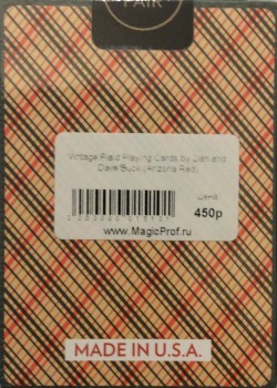 Vintage Plaid Red by Art of Play – tuck box back