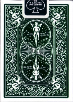 Foil Back Emerald [Bicycle] by Jokarte – tuck box back