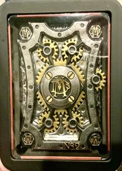 Dale Mathis Mechanical Playing Cards V2 Silver/Gold Thumbnail