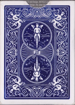 Foil Back Cobalt Blue [Bicycle] by USPCC – tuck box back