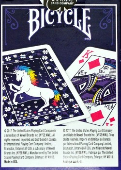 Unicorn [Bicycle] by USPCC – tuck box back