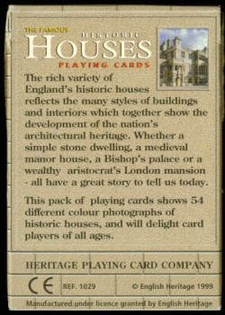 English Heritage Historic Houses – tuck box back