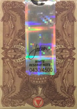 Federal 52 White Reserve Note by Kings Wild Project – tuck box back