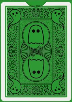 Boo Back Green [Bicycle] by The Card Firm – tuck box back
