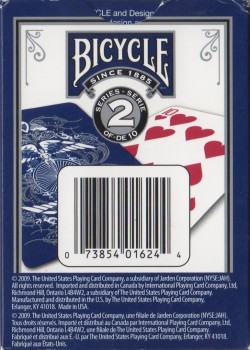 Limited Edition Series 2 [Bicycle] by USPCC – tuck box back