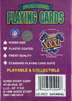 Super Bowl XXXI by Good Stuff Corp – tuck box back