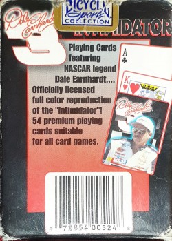 Dale Earnhardt Playing Cards by USPCC – tuck box back
