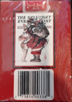 Norman Rockwell Saturday Evening Post Santa [Red 1925] by Curtis Publishing Company – tuck box back