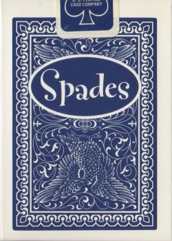 Spades Blue [Bicycle] 2000 by USPCC – tuck box back