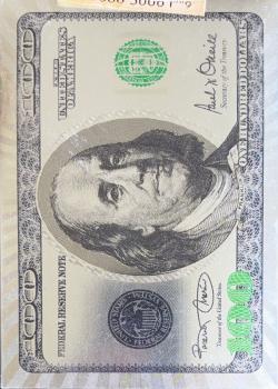 100 Dollar Bill - Silver Thumbnail