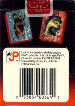 Jurassic Park by Universal Studios – tuck box back