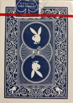 Playboy Blue [Bicycle] by USPCC – tuck box back