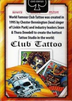 Club Tattoo Orange [Bicycle] by USPCC – tuck box back