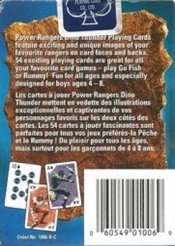 Power Rangers Dino Thunder by BVS Entertainment – tuck box back