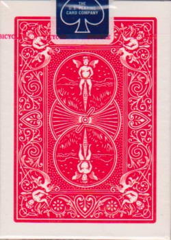 Rider Back 808 Red (Poker - Texas Hold'em) [Bicycle] by USPCC – tuck box back