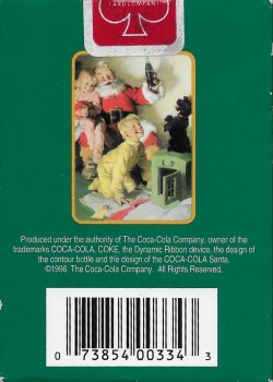 Coca-Cola Santa With Puppy by Coca-Cola – tuck box back