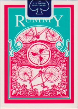 Rummy Red [Bicycle] 1995 by USPCC – tuck box back
