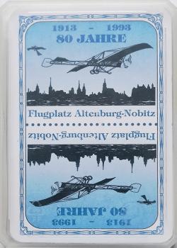 Skat, 80 Jahre Flugplatz Altenburg-Nobitz by Spielkartenfabrik Altenburg (COEUR) – tuck box back