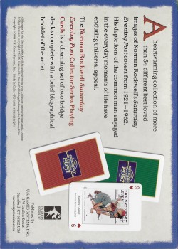Norman Rockwell Saturday Evening Post Double Set by US Games System – tuck box back
