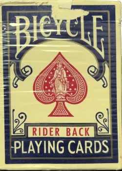 Bicycle Rider Back - Blue - 1972 by The US Playing Card Co (1972)