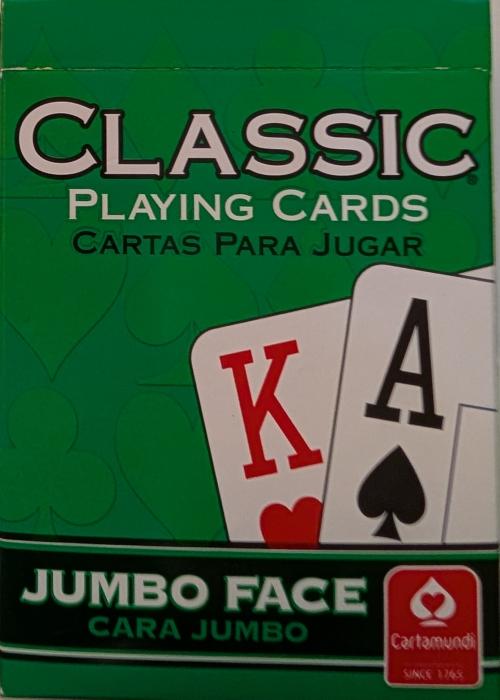 Cartamundi Classic - Jumbo Index - Green Card Detail Image