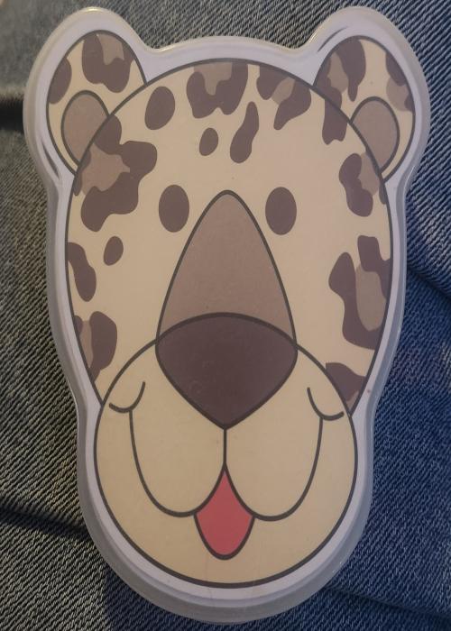 Leopard Cheetah Card Detail Image