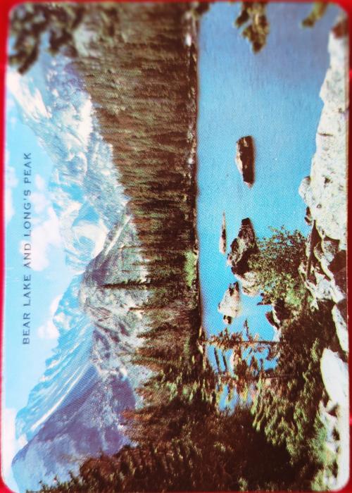 Bear Lake and Longs Peak Colorado Card Detail Image