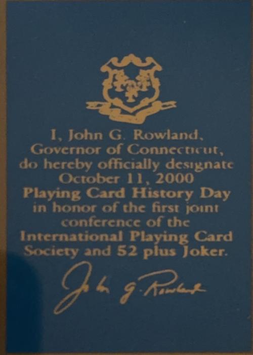International playing card Society and 52 Plus Joker Card Detail Image