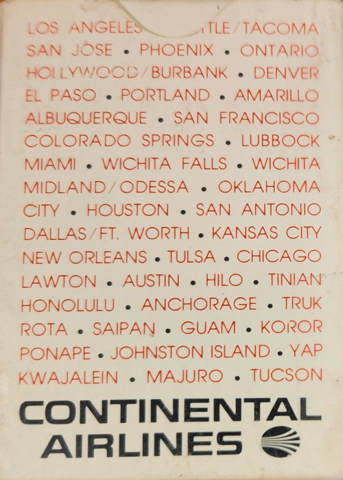 Continental Airlines Card Detail Image