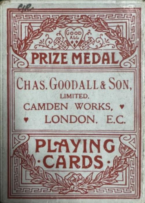 Vintage Chas. Goodall Prize Medal Card Detail Image
