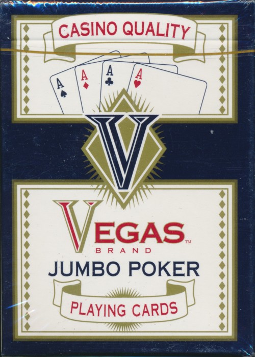 Casino Quality Vegas Brand Jumbo (Blue) Card Detail Image