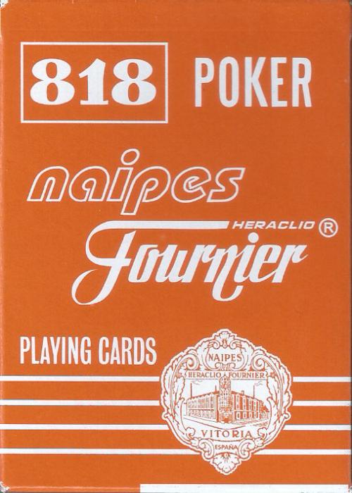 Fournier 818 Orange Card Detail Image