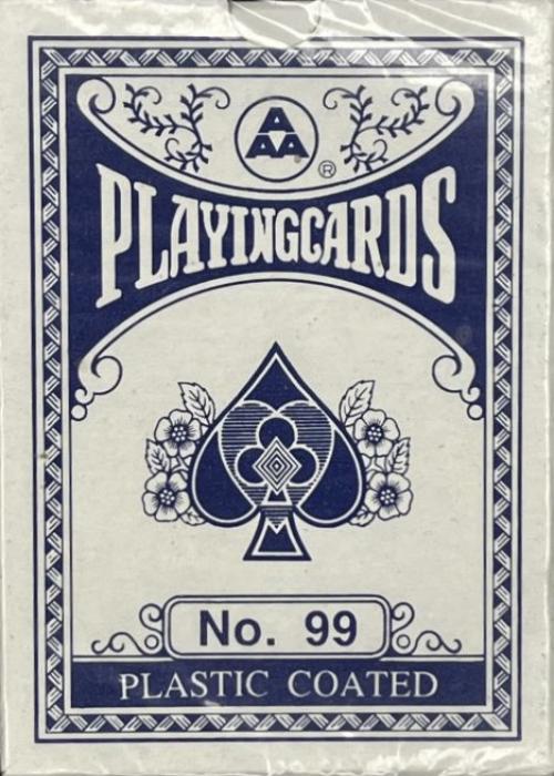 AAA Blue, No. 99, Plastic Coated Card Detail Image