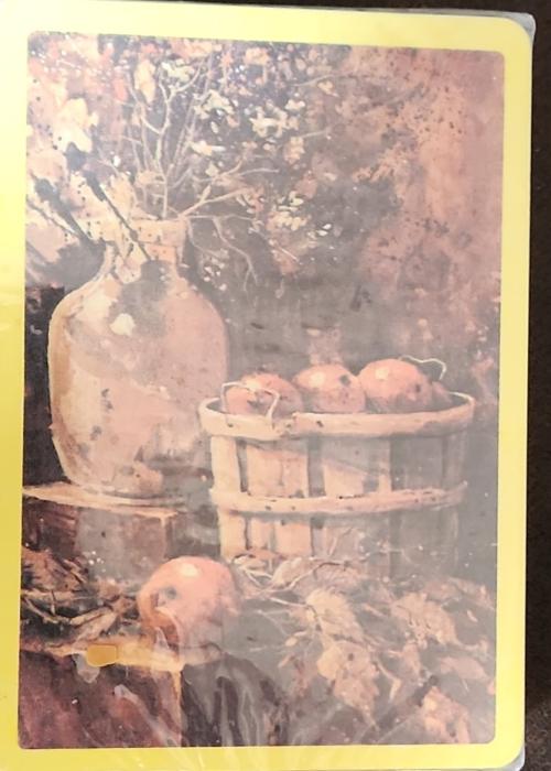 Fall Basket of Apples Card Detail Image
