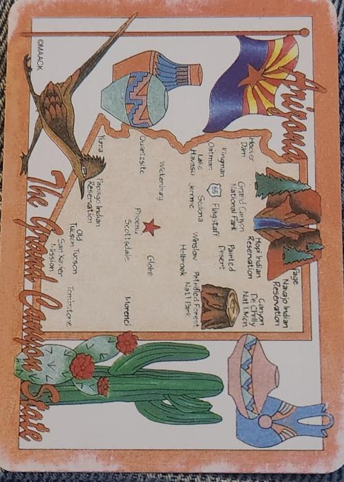 Arizona The Grand Canyon State Card Detail Image