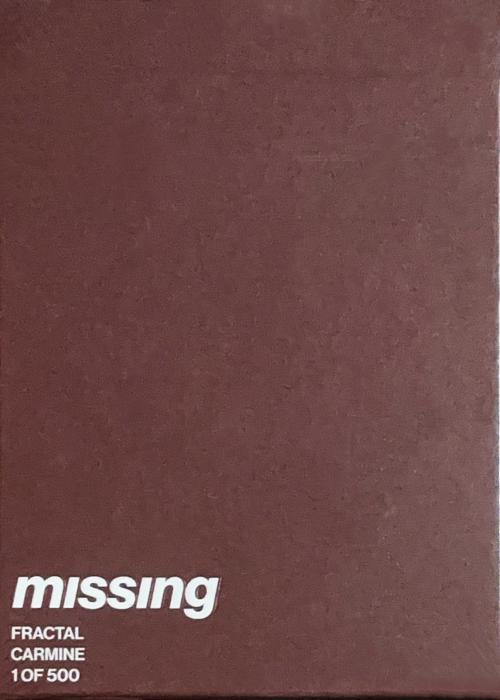 Missing Newyork  Fractal Carmine Card Detail Image