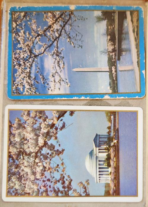 Jefferson Monument - Washington Monument Card Detail Image