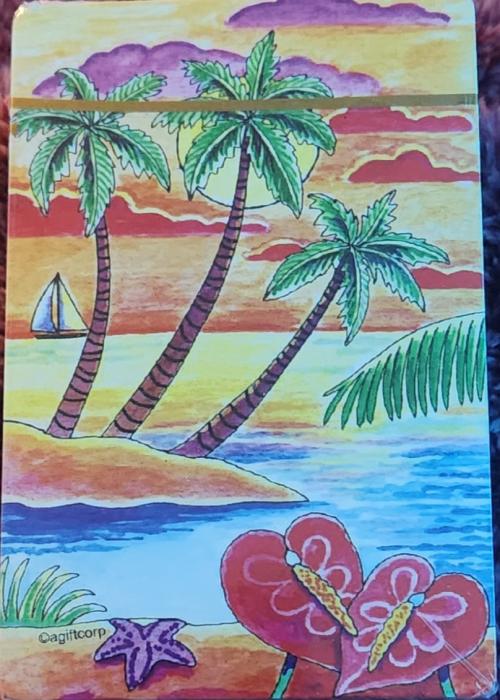Hawaiian scene Card Detail Image